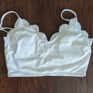 Zaful Large, White, Bikini top